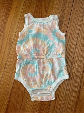 Tie-Dye Pastel Sleeveless Baby One-Piece Bodysuit